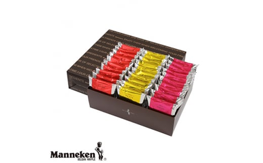 マネケン ベルギーワッフル 30個入 ギフト セット プレーン ココア いちご (TN30-PCIG) _ スイーツ お菓子 洋菓子 焼き菓子 ワッフル ベルギー Manneken お取り寄せスイーツ 有名 人気 送料無料 贈り物 プレゼント お歳暮 【1151811】