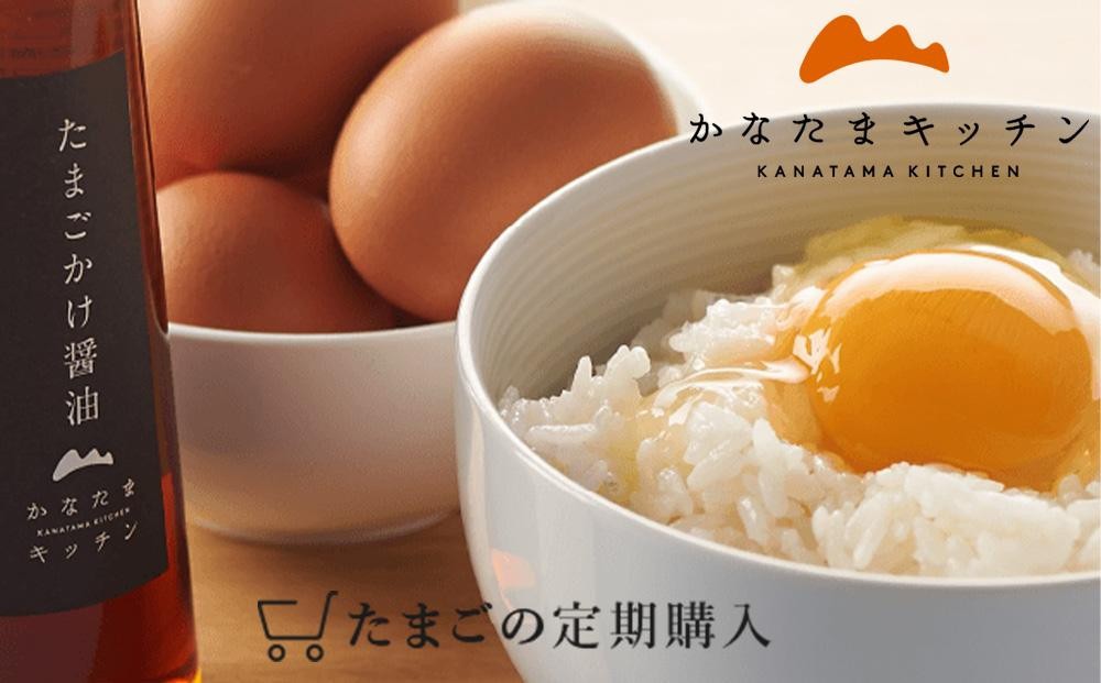 
            【定期便全5回】朝どれかなたま 30個(割れ補償3個／卵かけ醤油付き)【卵 鶏卵 たまご 新鮮 たまごかけ醤油セット】
          