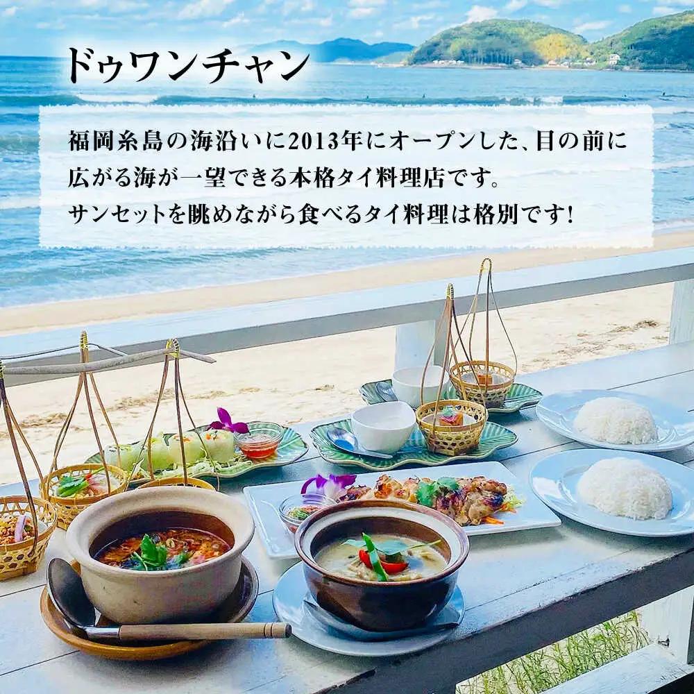 【全6回定期便】糸島グルメグランプリ受賞！タイカレー2種セット（ココナッツグリーンカレー・ココナッツレッドカレー） 糸島市 / ドゥワンチャン エスニック 辛口[AIQ004]