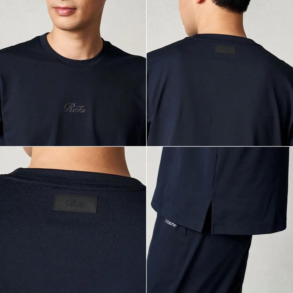 【シルバー LLサイズ】リファ バイタルテック コンフォートジャージー クルーネックTシャツ