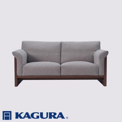 ふるさと納税 常陸大宮市 【家具蔵】3Pソファ フレスコ ウォールナット材