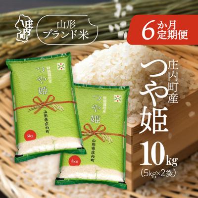 ふるさと納税 庄内町 &lt;10月下旬発送&gt;庄内米6か月定期便!つや姫 10kg(入金期限:2025.9.25)