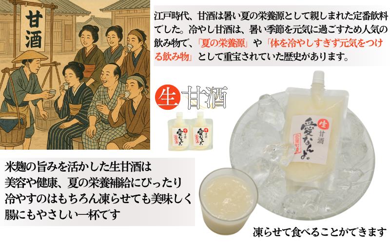 生甘酒 ( 170g × 24 本 ) 20000円 甘酒 あまざけ あま酒 米 パウチ 非加熱 冷凍 酵素 ビタミン 自然 腸内環境 170g 持ち運び 片手 手軽 夏バテ 冷え 冷え性 栄養 栄養