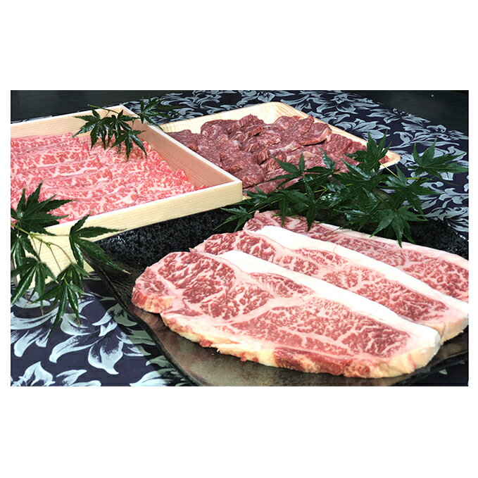 【ふるさと納税】若狭牛 プレミアムセット（ サーロインステーキ用 モモ焼肉用 ローススライス ） 牛肉 お肉