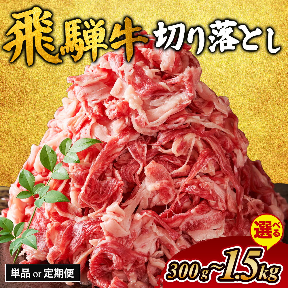 【ふるさと納税】生活応援 キャンペーン 中★【選べる内容量・定期便】飛騨牛 切り落とし｜300g 500g 800g 1kg 1.5kg 牛肉 和牛 国産 切り落し 切落し 定期便 スライス すき焼き カレー 赤身 赤身肉 牛 肉 夜ごはん 晩ごはん ご飯 おかず おすすめ ※離島への配送不可