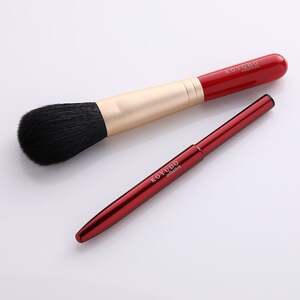 熊野化粧筆【つむぎあふ】1市松【メイクブラシ 化粧筆 チークブラシ アイシャドウブラシ 熊野筆 伝統工芸 職人技 高級筆 ギフト 贈り物】 14-49