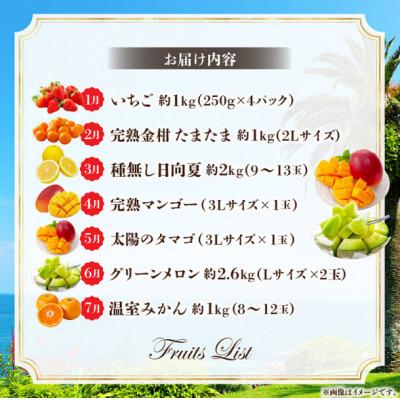 ふるさと納税 宮崎市 【発送月固定定期便】特選南国くだもの定期便全7回 |  | 01