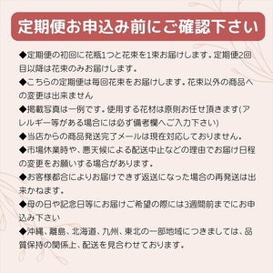 《数量限定・花瓶付き》～スタンダードstyle～季節の花束定期便（全12回）月1回お届け【 花 お花 神奈川県 小田原市 】