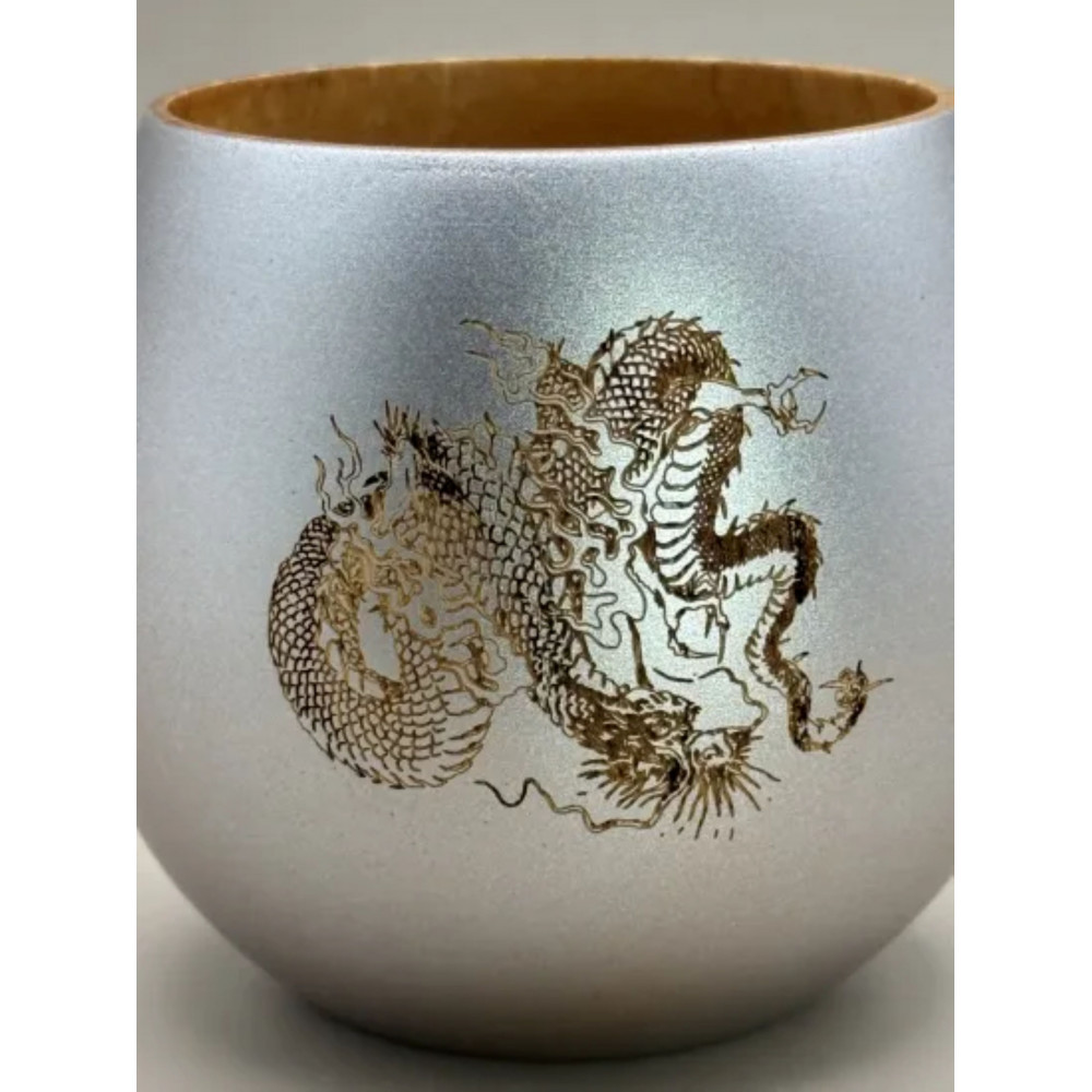 コーヒーカップ 銀龍（桐箱入り）［NF114］