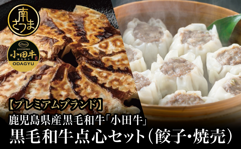 【プレミアムブランド】鹿児島県産黒毛和牛「小田牛」 牛肉100%点心セット（餃子・焼売） 総菜 餃子 ぎょうざ ギョーザ 焼売 シュウマイ 黒毛和牛 小田畜産 冷凍 南さつま市