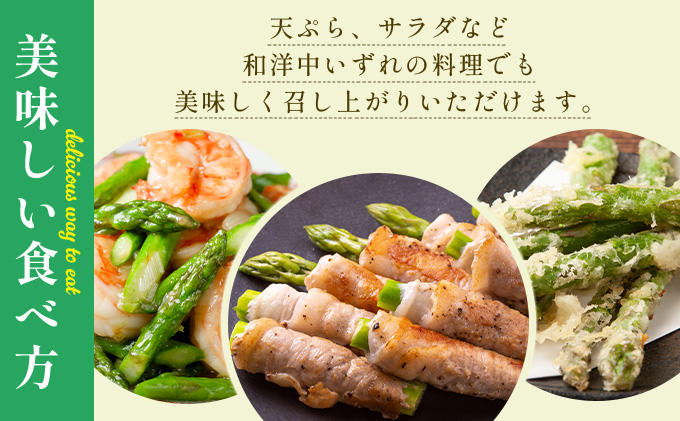 北海道岩見沢産グリーンアスパラ Lサイズ1kg【a142-001】