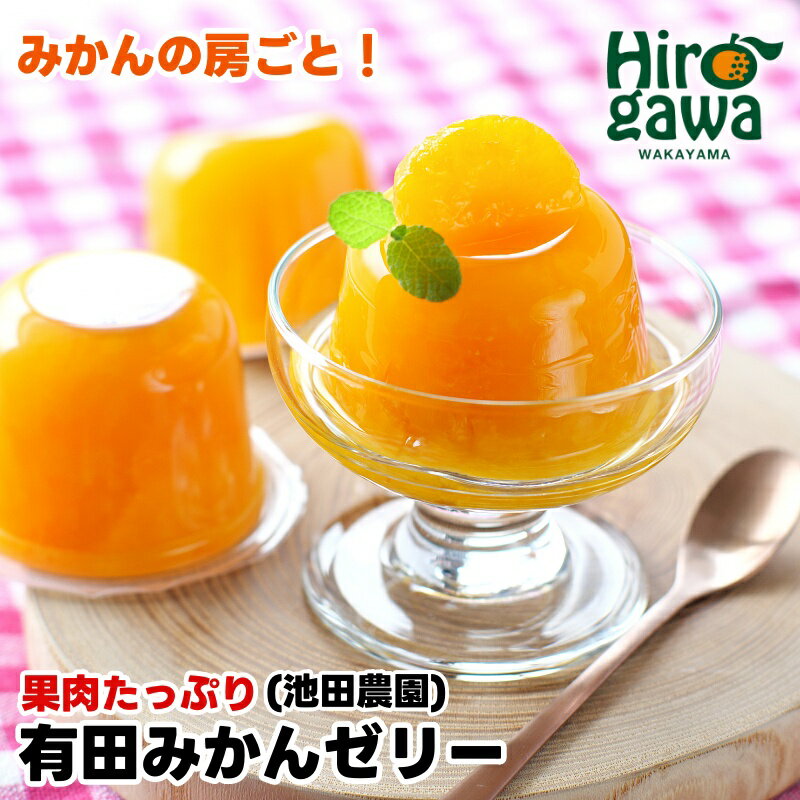 【ふるさと納税】 有田 みかんゼリー 果肉たっぷり / 温州みかん ゼリー 柑橘 和歌山 10000円 ※北海道・沖縄・離島への配送不可 //drink