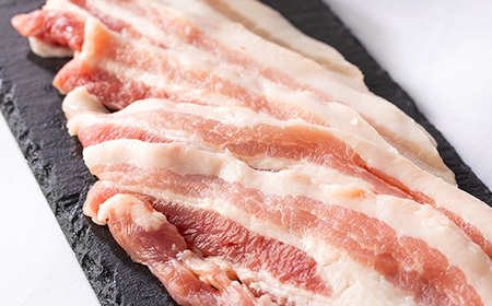 北海道知床斜里産豚肉 バラスライス計1.26kg 小分け 210g×6袋 -匠の豚- サチク麦王【配送不可地域：離島】【1410704】