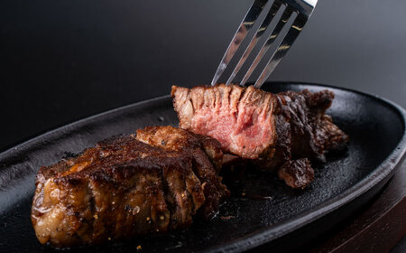 熊本県産 あか牛 ステーキ用ヒレ肉(約150g)、ロース肉 (約200g) 計約350g / 牛肉 セット 国産 熊本県産 食べ比べ【合同会社 たべたせいか】[BHBY001]