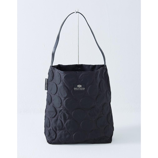 【ふるさと納税】ドット柄がかわいい！バッグンナウンのミニトートバッグ（ブラック）