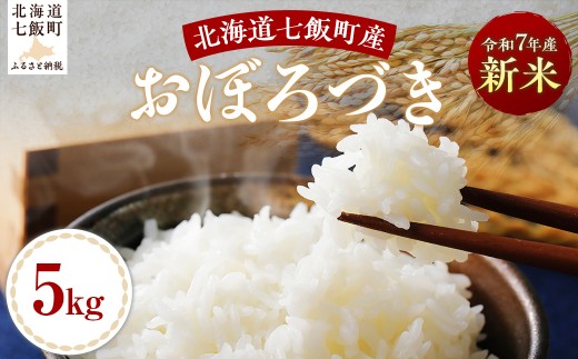 【2025年10月以降発送】令和7年産おぼろづき5kg 【 ふるさと納税 人気 おすすめ ランキング おぼろづき 米 白米 精米 5kg 北海道産 北海道 七飯町 送料無料 】 NABH008