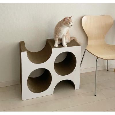 ふるさと納税 常滑市 猫の爪とぎ　チーズ【白】