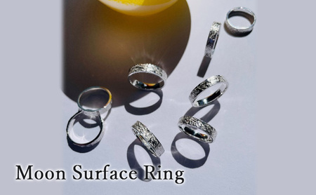 シルバーリング  / レディース メンズ シルバー アクセサリー ハンドメイド ［Moon Surface Ring ］