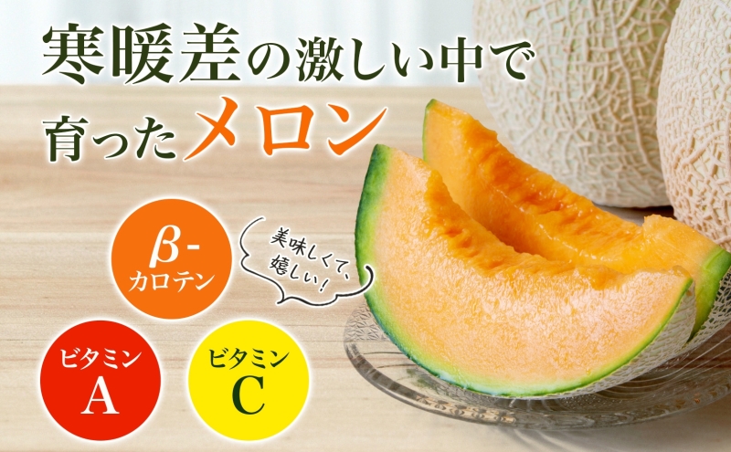 びふかメロン1～2玉(合計3kg以上)北海道 美深町産 メロン 果物 フルーツ