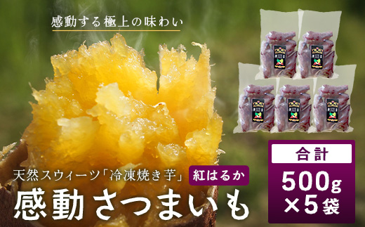 感動さつまいも【冷凍焼芋】紅はるか500g×5パック
