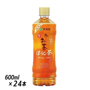 伊藤園 お～いお茶 ほうじ茶 600ml×24本 PET おーいお茶 ペットボトル ケース セット 備蓄 防災 飲料 富士市 [sf066-006]