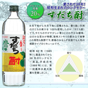焼酎 すだち酎 徳島 すだち 720ml×6本 セット 【共通返礼品】