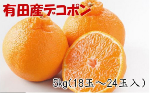 
                  ［お味濃厚］紀州有田産のデコポン約5kg(18玉～24玉入り・青秀以上)★2027年2月中旬頃より順次発送［TM26］
                