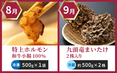 【越前おおの季節の恵み定期便　12回コース】　Aコース（毎月・全12回お届け）