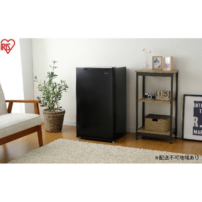 冷蔵庫 93L IRJD-9B-B ブラック 冷蔵庫 小型 93L アイリスオーヤマ 一人暮らし ひとり暮らし 1ドア おしゃれ ミニ冷蔵庫 小型冷蔵庫 単身 寮 コンパクト 温度調節 7段階 右開き 省エネ