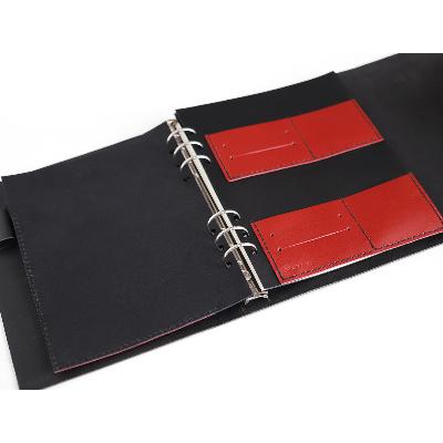 ふるさと納税 高槻市 【KAKURA】 紐巻きA5システム手帳 5点セット urushiブラック |  | 03