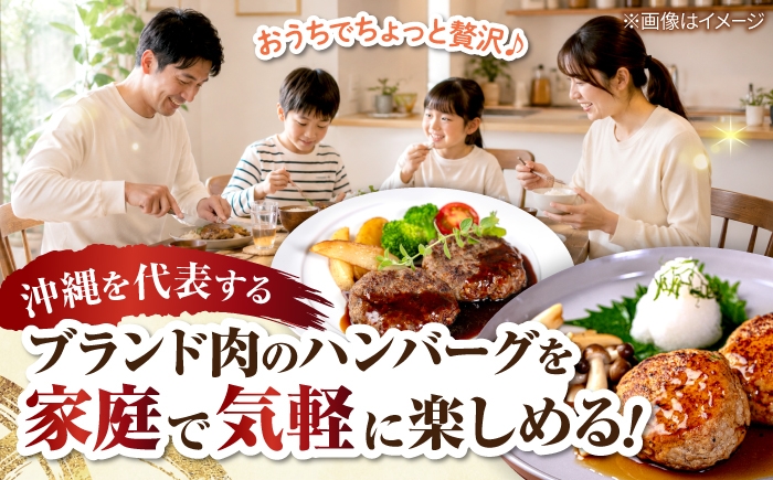 石垣牛・あぐー豚 ハンバーグ セット 4個 or 8個 個包装 沖縄県産 お肉屋本店 石垣牛 あぐー豚 100％ はんばーぐ