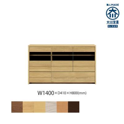 ふるさと納税 大川市 無垢リビング家具コリーナ(サイドボード・リビングボード)140cm WONA(オークナチュラル)