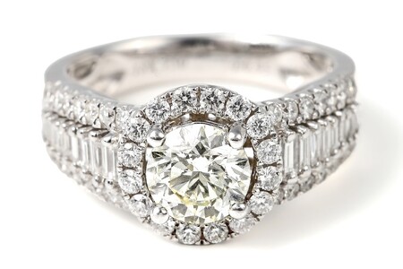 【ふるなび限定】【一点もの】ダイヤモンド（1.014ct）K18WGリング　R68　K05099-H　FN-Limited-SP