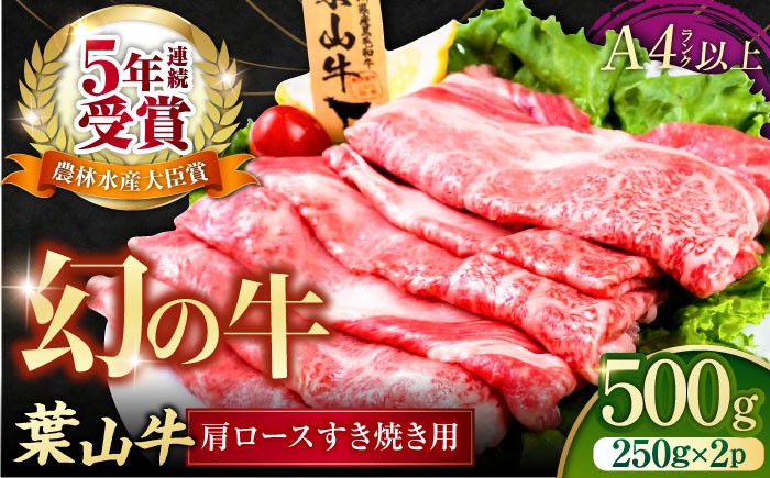 
                  葉山牛肩ロースすき焼き用 小分け 牛肉 すき焼き 250g×2パック 計500g すきやき 冷凍 国産牛 国産 黒毛和牛 肉 にく はやま牛 かながわ 牛 料理  赤身 脂身  希少 幻 ろーす うし 【株式会社羽根】 [AKAG004]
                