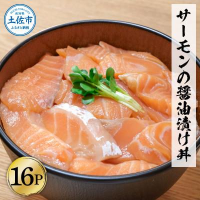 ふるさと納税 土佐市 サーモンの醤油漬け丼 60g×16袋セット