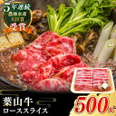 【ふるさと納税】【幻の和牛】国産 和牛 A5ランク 牛肉 葉山牛 ローススライス 500g ／ A5 黒毛和牛 ロース スライス すきやき しゃぶしゃぶ 赤身 冷凍 すき焼き肉 500グラム【葉山牛ステーキレストラン 角車】[ASBD003]