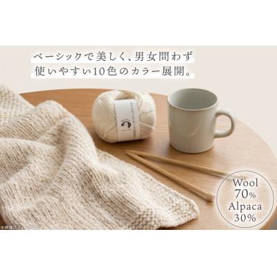 ふるさと納税 江南市 あみもねっと アルパカ天然色並太 1番色 10玉セット |  | 01