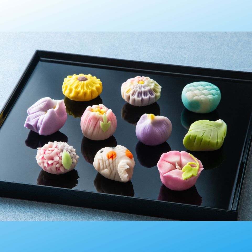【スイーツ】「夢菓子工房ことよ」季節の練り切り菓子 夏篇 10個　ずーっと、眺めていたくなりますが、お早目にお召し上がりください。_イメージ2