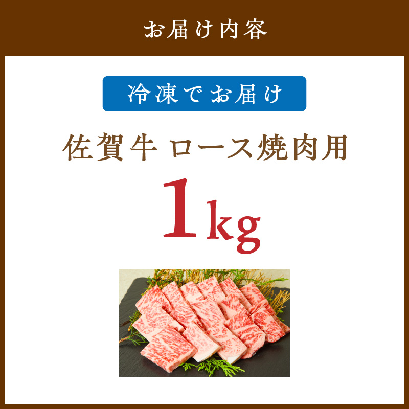 佐賀牛 ロース 焼肉用 1000g 149-J825_イメージ2
