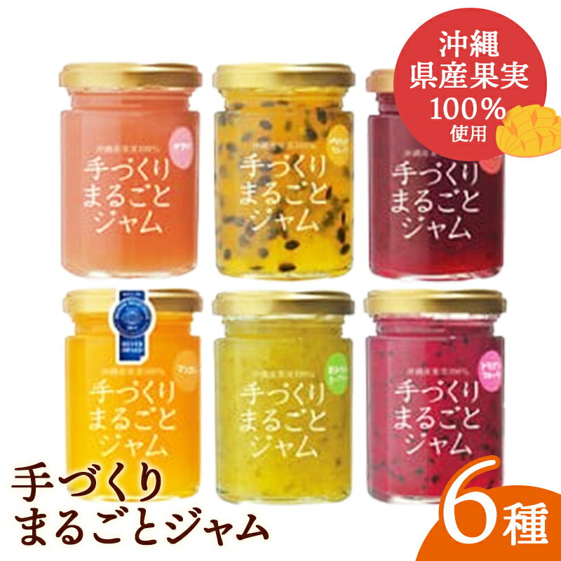 【ふるさと納税】「しらかわファーム」ジャム「手づくりまるごとジャム6種」 - 手づくり 6個 詰め合わせ セット 国産 南国フルーツ 自家農園栽培 八重瀬産 南国 手作り 果実100％ おすすめ 沖縄県 八重瀬町【価格改定】