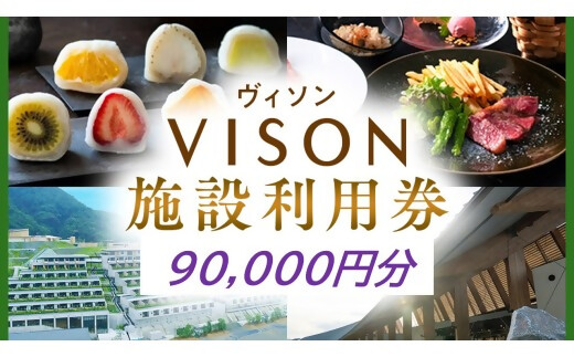 日本最大級の商業リゾート VISON 施設利用券 90,000円分  VT-103