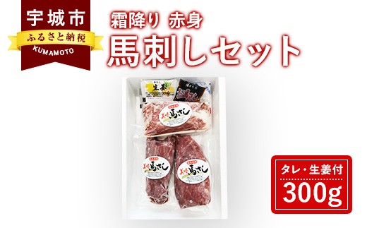 馬刺し セット 霜降り 赤身 300g