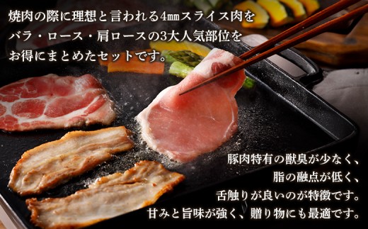 留寿都産　ルスツ羊蹄ぶた　『徳用』 焼肉セット 【1.8kg】