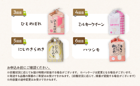 【 令和7年産 】6品種 食べ比べ定期便 5kg ×6回 6か月 計 30kg 米 こめ ごはん 白米 岐阜県産 本巣市 お米 精米 おにぎり 弁当 やわらかい もちもち 旨味 甘い 和食 寿司 アグ