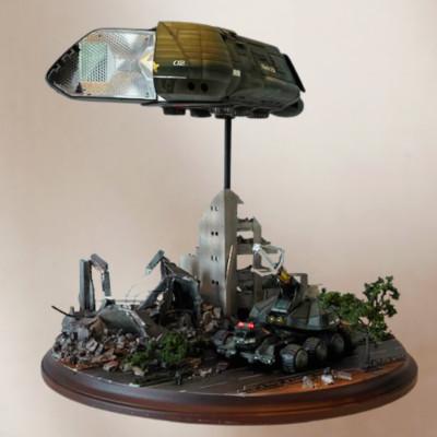 ふるさと納税 高石市 『ゴジラVSビオランテ』スーパーX2&amp;92式メーサー戦車〈1点〉インジェクションキット製塗装済完成品