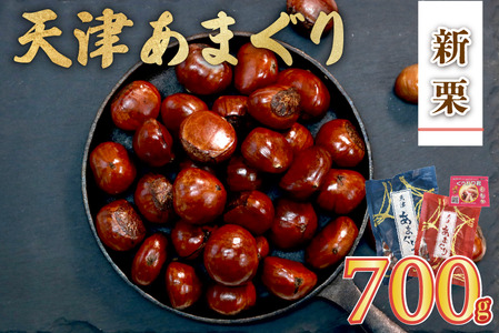 新栗 天津甘栗 700g（甘栗 栗爪付き 殻付き 焼き栗 あまぐり ギフト お土産 お菓子 京都府 八幡市）