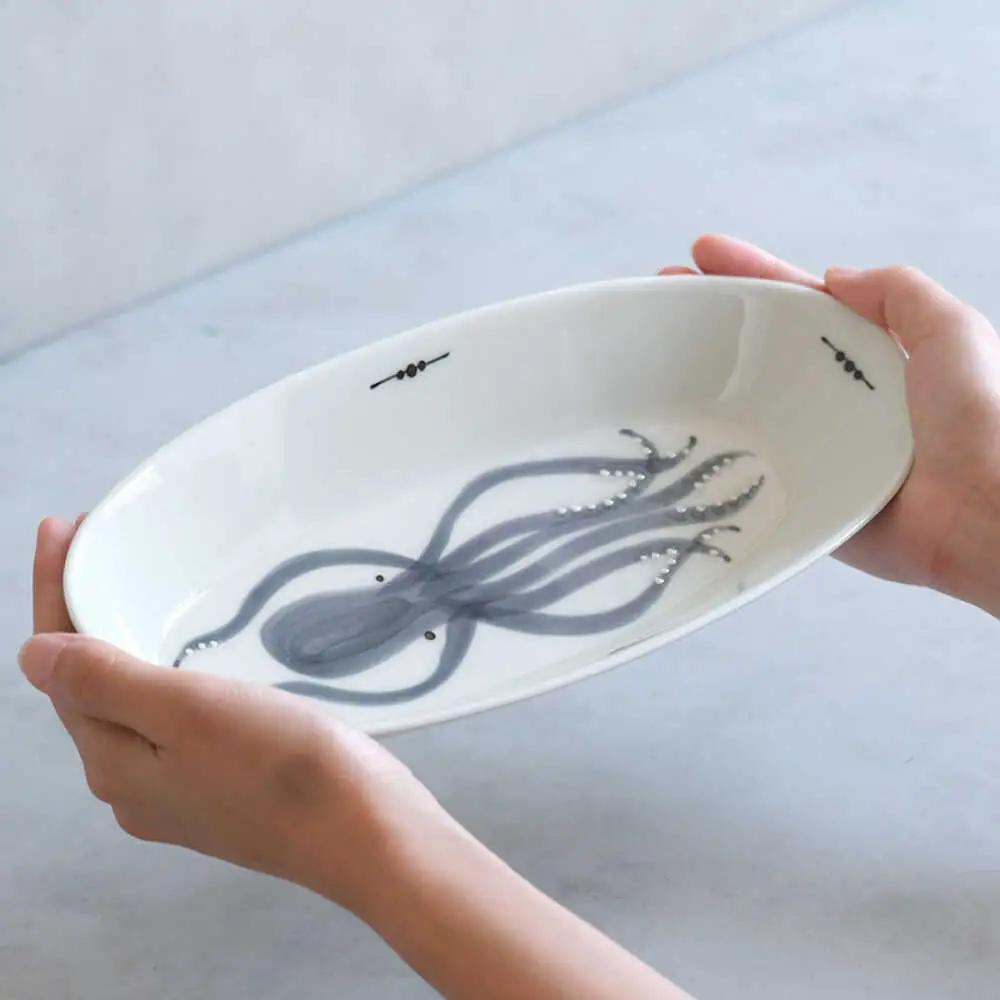 【波佐見焼】olive デリカプレート オクトパス・ロブスター 2点セット パスタ皿【西海陶器】[OA443]