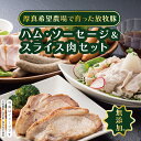 ハム・ソーセージ＆スライス肉 13種セット 結着剤、発色剤、保存料不使用！ 放牧豚 厚真希望農場 絶品 食べ応え お取り寄せ グルメ 北海道 厚真町 国産 【送料無料】