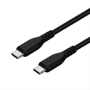 充電ケーブル タイプC ケーブル 2m スマホ ブラック