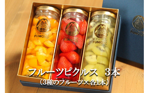 フルーツピクルス専門店「FUMOTO」が贈る ピクルス３種セット
